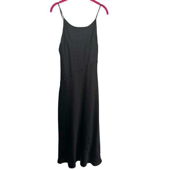 Express Women's Black Round Neck Sleeveless Strappy Midi Dress Size Small - Picture 4 of 9